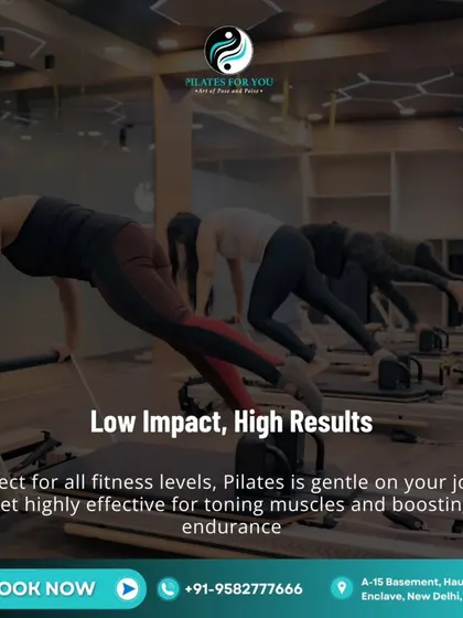 Low impact, high results. This explains a key benefit of Pilates: it's gentle on your joints but highly effective for toning muscles and boosting endurance, making it perfect for all fitness levels.