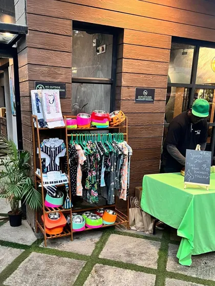 We brought a selection of our best-selling pet apparel and accessories to the event, giving everyone a taste of what's in our Indiranagar store.