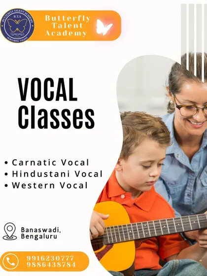 Our vocal classes cater to a wide range of musical interests, including Carnatic, Hindustani, and Western styles. We provide a supportive environment where students of all ages can explore their vocal abilities with personalized guidance.
