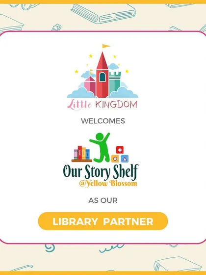 Welcoming Our Story Shelf as our Library Partner, fostering a love for reading.