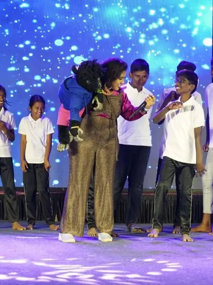 Interacting with children on stage is one of the most rewarding parts of my job. Their unfiltered joy and laughter are what it's all about.