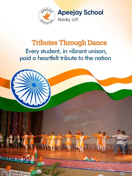 Students paid a heartfelt tribute to the nation through dance during our Independence Day celebrations. Dressed in vibrant unison, their performance was a beautiful expression of patriotism and unity.
