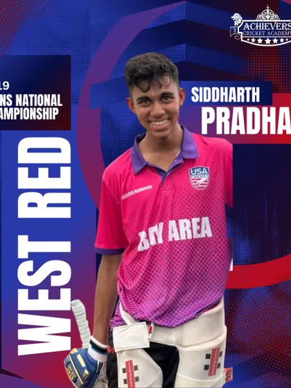 A special congratulations to Siddharth Pradhan on making it to the West Red squad in the USA. Siddharth trained with our Head Coach Ashok Kadam in Mumbai, a true testament to the impact of our international coaching program.