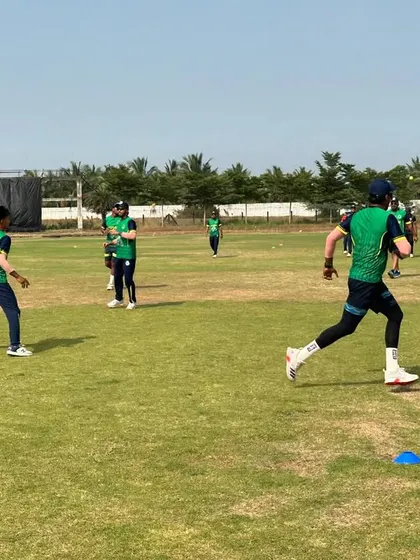 The Assam team warming up for the Syed Mushtaq Ali Trophy. Fitness and fielding are non-negotiable parts of our training regimen.