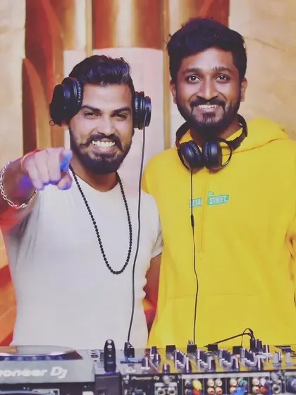 Another shot with DJ Ash.uu before our set. We were ready to bring a night of unforgettable Bollywood madness.