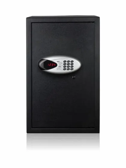 The Safilo Digital-2 is a 55-litre safe ideal for storing files, cash, and jewelry. Its heavy-duty steel body and two steel shooting bolts act as a strong theft deterrent for both home and office use.