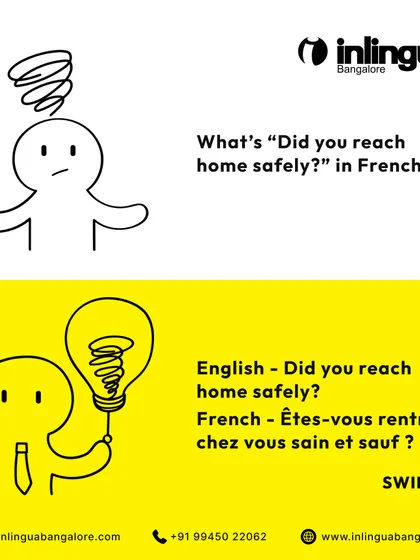 Learn how to ask "Did you reach home safely?" in French. This is a practical and caring phrase that is useful for everyday conversations with friends and family.