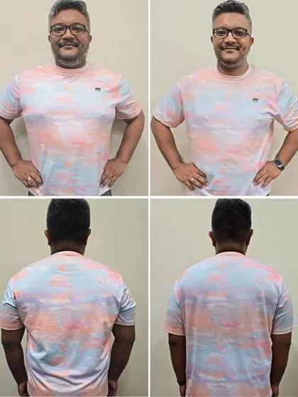 These multi-angle shots of Tahir's progress demonstrate the power of our program without any tricks or shortcuts, just hard work.