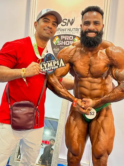 This is a moment of immense pride. My athlete, my sher, Bantu Rathore winning the Mr. Amateur Olympia title. His dream became my mission, and we achieved it together.