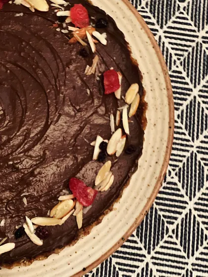 Yes, you can have dessert! This rich, decadent Raw Cacao Avocado Tart is one of my favorites. It's made entirely from whole foods, sweetened naturally, and proves that you never have to sacrifice indulgence for your health.