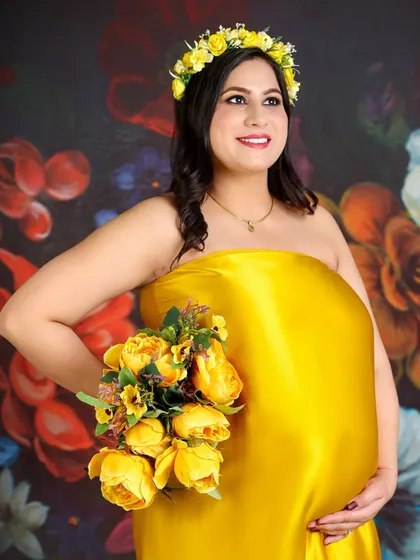 This series showcases my artistic fabric draping service, using a brilliant yellow fabric to create stunning, wing-like effects and elegant silhouettes.