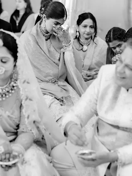 The unscripted tears are just as important as the joyful smiles. I focus on these photojournalistic moments that reveal the deep emotional currents of the day, capturing the sincere love of family that surrounds you.