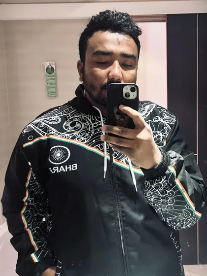 Rocking the Team Bharat (India) tracksuit. I am proud to represent my country on the international stage, whether as a coach, fighter, or official.