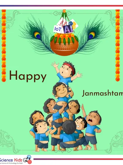 Happy Janmashtami. Just as the Govindas form a human pyramid to reach the Dahi Handi, our students work together to reach new heights in technology and innovation.