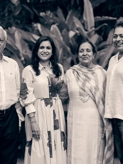 A multi-generational family portrait in black and white. This style is perfect for creating heirloom images that will be treasured for years.