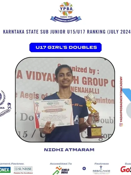 These posters highlight the consistent success of my junior and sub-junior players across various state-level tournaments in Karnataka, Tamil Nadu, and Assam, showcasing their achievements in singles and doubles categories.
