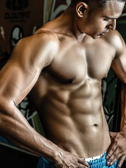 The result of a fat-to-shredded transformation. This client's mindset and trust in the process were exceptional.
