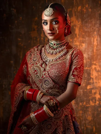 Using dramatic, directional light to create a moody and powerful portrait that emphasizes the texture of the bridal attire.