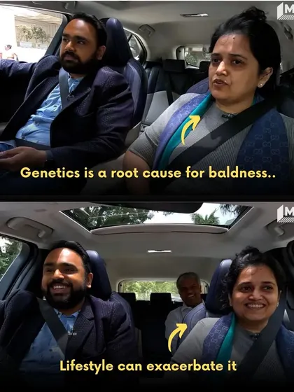 A still from our Mashable Mornings interview, where we discussed the causes of baldness. While genetics is a root cause, we explained how lifestyle choices can often accelerate hair loss in younger generations.