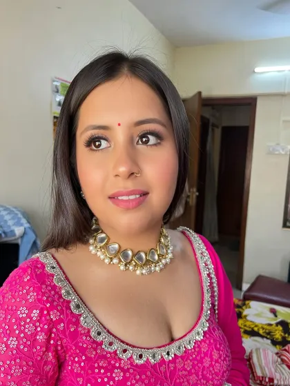 A candid shot of my Roka client, looking naturally beautiful and happy. The makeup is minimal, just enough to enhance her lovely features.