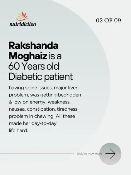This is Rakshanda's inspiring story of regaining her health at 60. Battling diabetes, spine issues, and low energy, we used a CGM sensor and a personalized diet to balance her blood sugar, restore her energy, and improve her overall health in just three months.