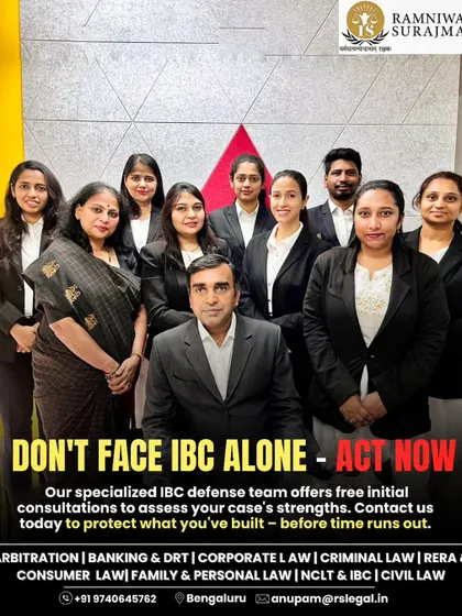 Don't face IBC proceedings alone. Our specialized IBC defense team offers initial consultations to assess your case's strengths and protect what you've built before time runs out.