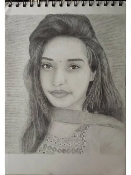 2018 ki baat hai, iss tasveer pe dil aa gaya tha. This is one of my older sketches. It's important to look back and see how far you've come.