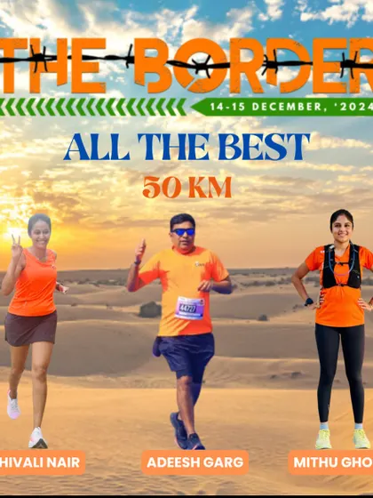 More of our 50 KM runners ready to take on the desert at The Border Race.
