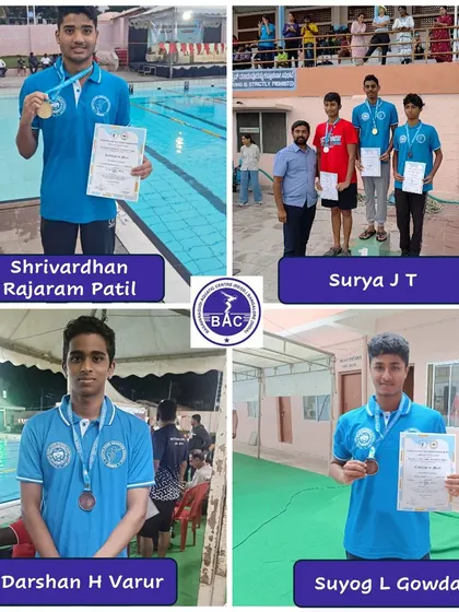 Our Group I boys champions showcasing their medals.