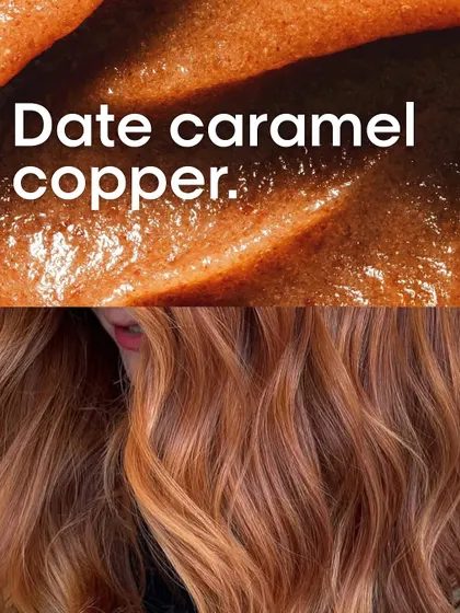 Dreaming of a warm, vibrant color? This date caramel copper is a stunning option that we can customize for you.