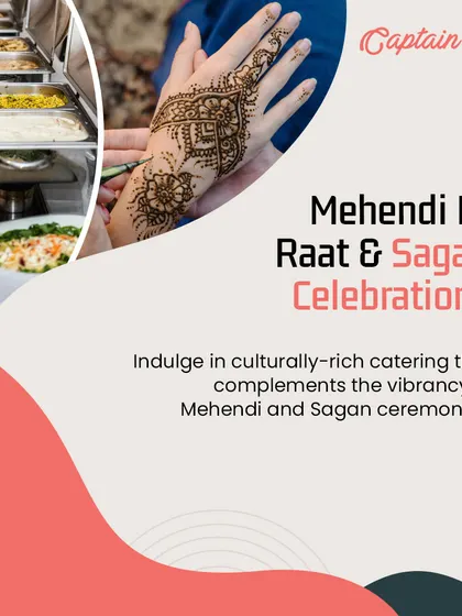 For Mehendi and Sagan celebrations, I create culturally rich menus that complement the vibrant and joyous atmosphere. Let me handle the food while you focus on the traditions and fun.