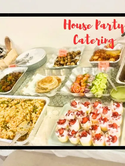 Another view of our house party catering, showcasing the variety of dishes we can provide to make your gathering special and delicious.