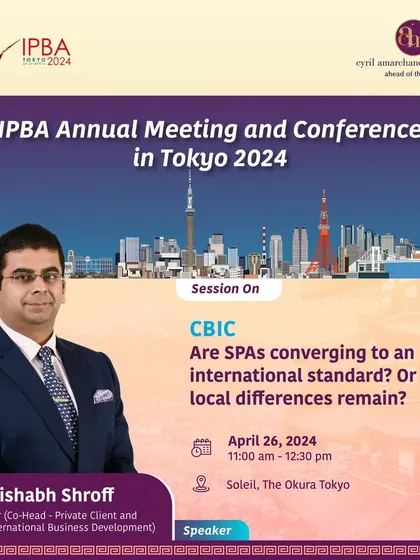 We are pleased to have our partners speak at the Inter-Pacific Bar Association (IPBA) Annual Meeting in Tokyo on topics ranging from SPAs to digital assets and legal talent management.