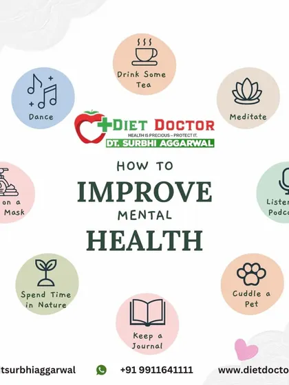 Here are more ways to improve your mental health. Simple acts like dancing, meditating, spending time in nature, or cuddling a pet can significantly boost your mood and reduce stress.