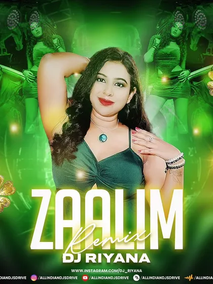 The official release art for my remix of "Zaalim." The green and gold theme reflects the vibrant, celebratory mood of this dance track.