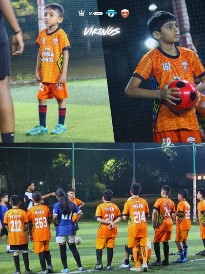 Find your number, find your squad. This collage shows our young players listening to coaching instructions and getting ready for action, representing the future of the MVFA family.