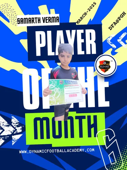 Samarth Verma, Player of the Month for March 2025.