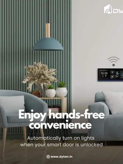Enjoy hands-free convenience with automated scenes. I can program your system to automatically turn on the lights as soon as your smart door is unlocked.