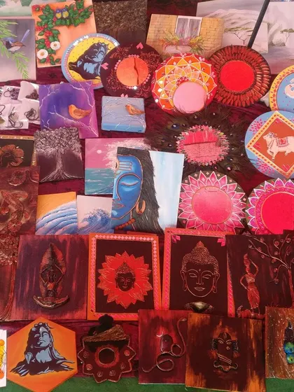 Duplicate of 111, a close-up of my art pieces for sale.