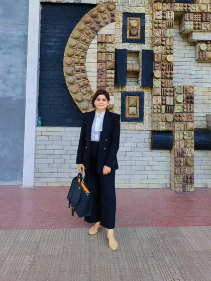 A photo from the Delhi High Court elections in 2022. Being an active part of the bar association is important to me.