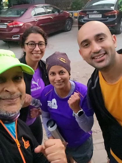 A selfie of the coach with members of the tribe. I am there with you, every step of the way.