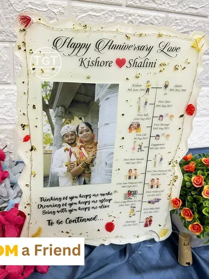A personal quote is included at the bottom, adding another layer of meaning to this beautiful anniversary gift.