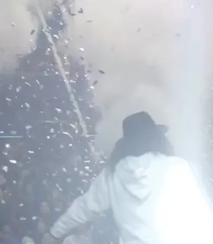 A snapshot from the console during DJ Chetas's set. The production was insane with smoke and confetti cannons creating an unforgettable atmosphere.