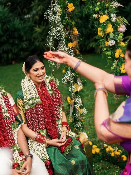 Celebrating two years of marriage for this wonderful couple. We love looking back on their beautiful wedding, which was a thoughtful amalgamation of two different cultures.