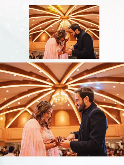 Experience the magic as this couple exchanges vows at Kalidas Marriage Hall, a place where dreams come alive with our impeccable service.