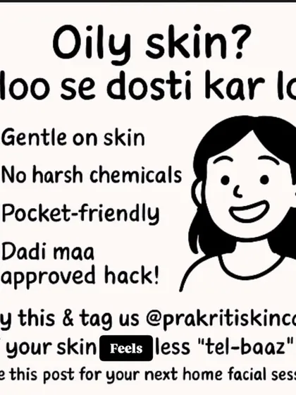 Oily skin? Aloo se dosti kar lo! Potato is a gentle, pocket-friendly, and Dadi-maa approved hack for controlling oil and brightening skin. This is one of the core ingredients in my popular anti-tan soap.