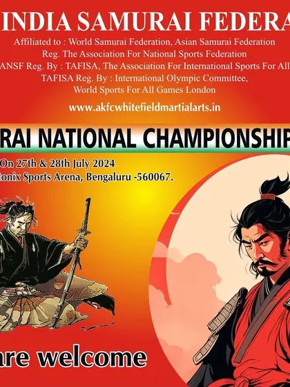 The official event poster for the Samurai National Championship 2024, which we were proud to host.