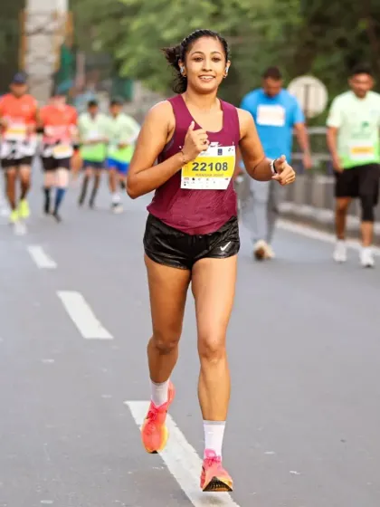 Smiling through the miles. Consistent training makes race day feel like a victory lap. We put in the work so you can enjoy the run.