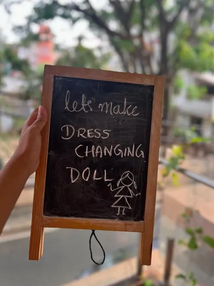 Today's project: a magical dress-changing doll. We love activities that have an element of surprise and interactive play.