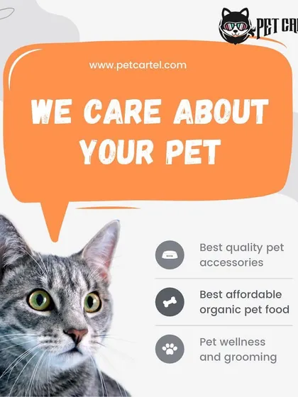 Our core mission is to care about your pet. We do this by offering high-quality accessories, affordable organic food, and wellness and grooming products.